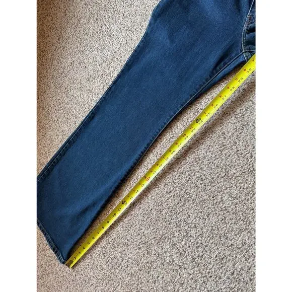 Levi's Superlow Flare Jeans Low Rise Denim Slim Fit Dark Wash Y2K 31x32 - Picture 6 of 9